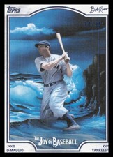 Topps 2025 x Bob Ross The Joy Of Baseball Joe DiMaggio TITANIUM WHITE /35