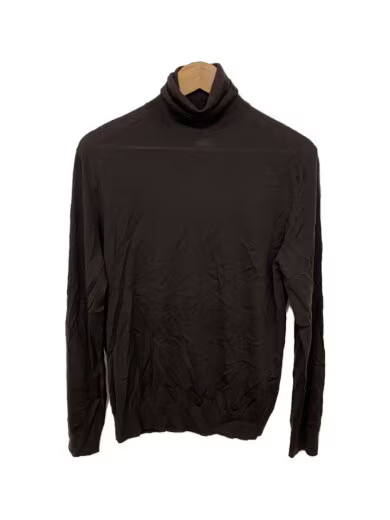 PRADA 2023 Autumn/Winter Turtleneck Knit Sweater (Lightweight) Size 46 Wool Brow