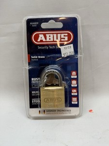 ABUS 55/40 B KD 1 5inch All Weather Solid Brass With Hardened Steel Shackle