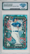 2024 Topps Holiday SHOHEI OHTANI #H1 Blue Metallic Holiday Tree💎DSG 10 Gem Mint
