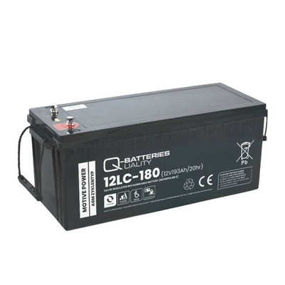 Q-Batteries 12LC-180 / 12V - 193Ah Blei Akku Zyklentyp AGM - Deep Cycle VRLA