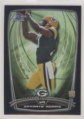 2014 Bowman Chrome Black Refractor 206/299 Davante Adams #197 Rookie RC nf1