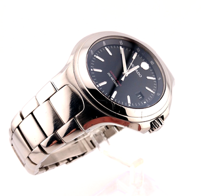 Movado Men's Series 800 SS W/Black Dial; Model #84.C2.1896