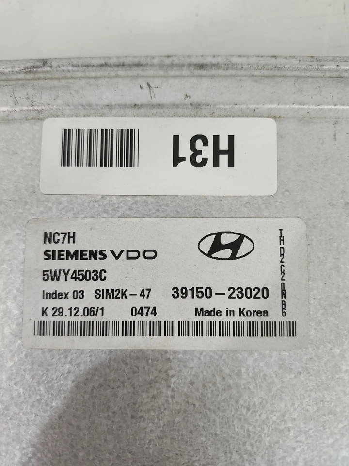 Блок управления двигателем 2007-2009 Hyundai Elantra 2.0 3915023020. Компьютер - Изображение 4 из 4