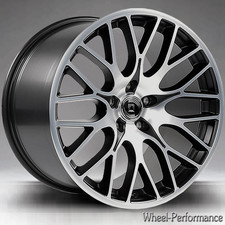 18 Zoll DW1 concave Alufelgen 8x18 5x108 ET45 schwarz frontpoliert für Ford