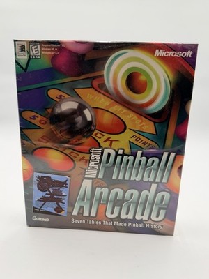 Pinball Arcade Microsoft CD-ROM Windows 95/98 1998 90s PC Video Game SEALED NOS