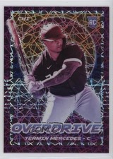 2021 Panini Chronicles Overdrive Purple Velocity Prizm Yermin Mercedes #8 2k3