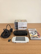 Sony PSP White Handheld Console 2003 Games Bundle Offical Charger Case