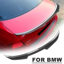 For BMW 3 Series E90 2005-2012 PSM Carbon Style ABS Rear Trunk Spoiler Wing Lip