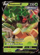 Rillaboom V 022/264 Fusion Strike Holo Ultra Rare NM/M Pokemon Graphics