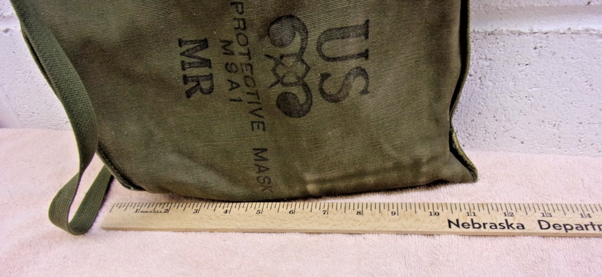 US Military M9A1 Field Protective Mask canvas bag. Vietnam Era | eBay