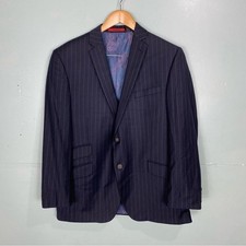 Ted Baker Pinstripe Blue Blazer Sports Coat Sz 44 R Joe