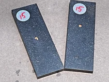 Knife Scales - Bookmatched Midnighturple Resin with Stabilized Pine Cones - PNW