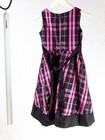 Rare Editions Black & Pink plaid holiday Dress size about 6T — photo 2
