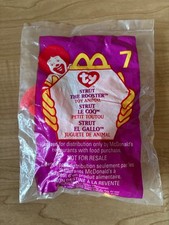 McDonald's Strut the Rooster Ty Beanie Baby 7, never opened