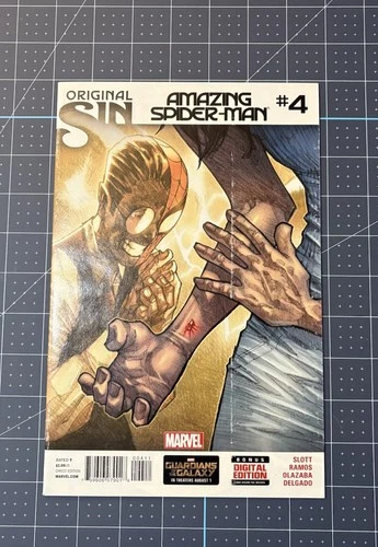 Amazing Spider-Man #4 (2014) 1st Cindy Moon – Printer Error – VF – Marvel Key