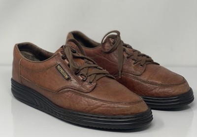 Memphisto Men s Oxford Brown Leather Lace-Up Casual Everyday Sz 9 Shoes