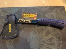 Estwing E6-25A 14" Blue Camper's Axe Shock Reduction Grip , NEW