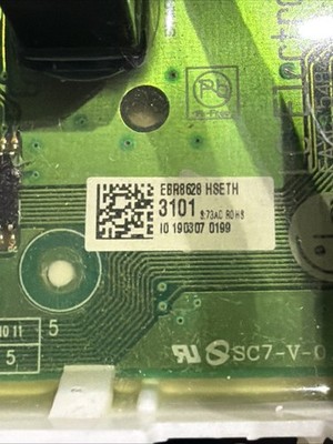 LG EBR86283101 Washer Pcb Main Control Board Display
