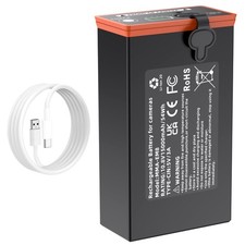5.0Ah Rechargeable Lithium Battery Pack for Cellular Trail Cameras, 10.8V, USB-C