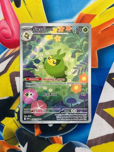 Swadloon 088/086 White Flare WHT EN Full Art Pokemon Card Illustration Rare