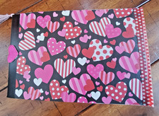 NEW Handmade Junk Journal Altered Composition Book 7  x 5" "LOTS OF HEARTS"