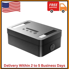 Metal Time Lock Box Phone Timed Locked Box With Timer Electronic Locking Contain