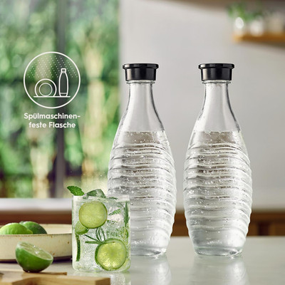 Sodastream 0,7L CRYSTAL Glaskaraffe | Spülmaschinenfest | Kompatibel Mit Crystal