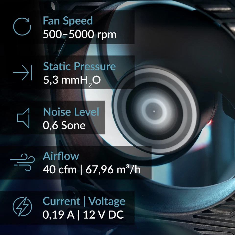 ARCTIC P8 MAX High-Performance PC Case Fan 80mm Cooler silent 0 db B-Stock - Image 2 of 4