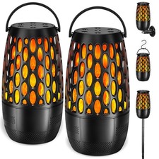 Upgraded Outdoor Bluetooth Speakers Waterproof Patio, Outdoor Speakers with L...