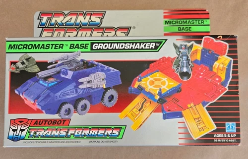 Transformers Original G1 1988 Micromaster Groundshaker Base factory sealed