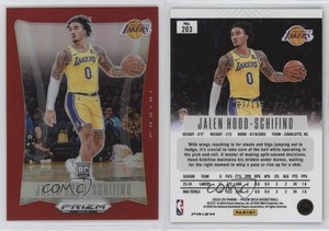2023-24 Panini Prizm Deca Red Prizm /199 Jalen Hood-Schifino #203 Rookie RC