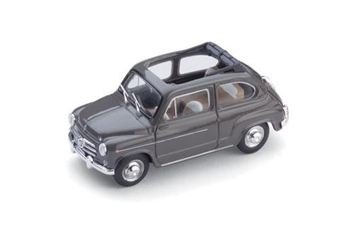 1:43 Brumm Fiat 600D Trasformabile Aperta 1960 Beige 538 R317-02 Modellbau-image