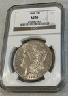 1898 US Morgan Silver Dollar $1 NGC AU55