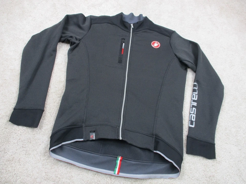 Chaqueta de ciclismo Castelli para mujer XL negra Rosso Corsa polar cortavientos cremallera Foto 2 de 4