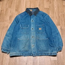 Big Ben By Wrangler Vintage Blanket Lined Denim Jacket Chore Coat