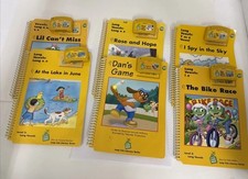 Lot Of 6 - LeapFrog Schoolhouse Books w/ Cartridges - Level 3
