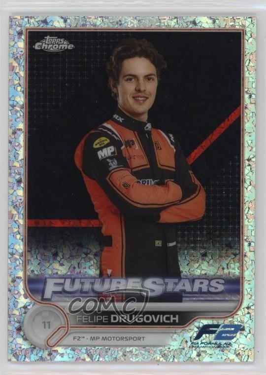 2022 Topps Chrome Formula 1 Mini-Diamond Refractor /299 Felipe Drugovich #87 3hd