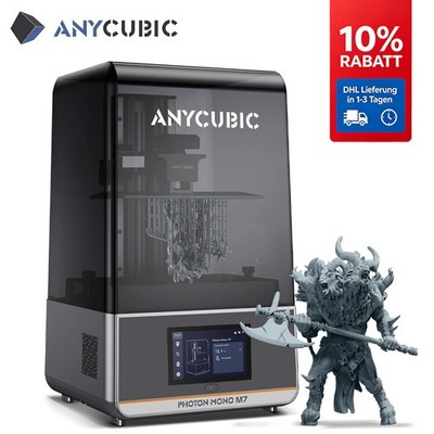 ANYCUBIC Photon Mono M7 14K HD LCD SLA Resin 3D Drucker UV Harz Cure Printing
