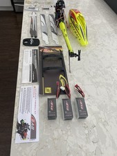 San Goblin Fireball Heli With Standard Motor And Blades Plus 3 6s 1050 Batts
