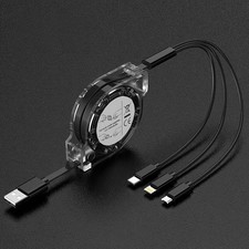 3 in 1 Fast Charging Cable Cell Phone Charger Cord For iPhone Type C Micro USB