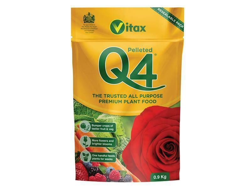 Vitax Q4 Premier All Purpose Fertiliser 0.9Kg Pouch VTX6QF901
