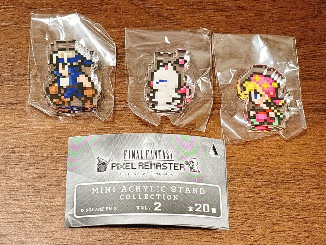 Final Fantasy Pixel Remaster Mini Acrylic Stand 3-Piece Set