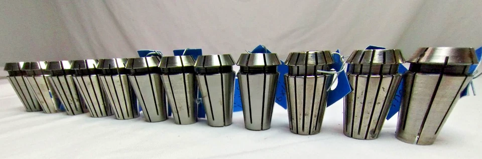 ER 16 Collet Set Variety of Sizes Imperial, Metric and Tap Collets Lot 12pcs - Image 4 of 4