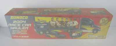 2004 Sunoco Race Car Hauler Collectible Truck 11 in a Series Free car Pit Wagon