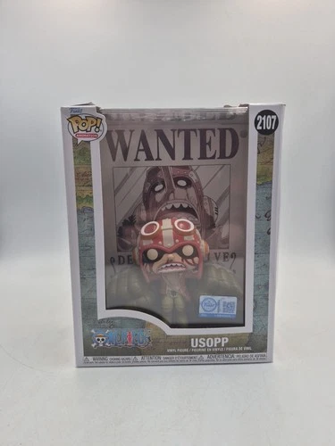 Funko Special Edition Pop Usopp #2107 Wanted Poster One Piece Damaged Box READ