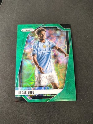 Panini Prizm 2024-25 Oscar Bobb /5 Green Choice Manchester City