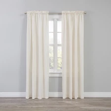 BrylaneHome BH Studio Microfiber Rod-Pocket Panel