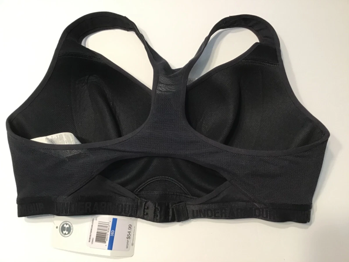 Under Armour Womens Heatgear 1259953 Black High Impact Cut Out