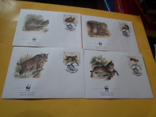 Portugal 1988 Wwf Lince 4 FDC Sobres de Primer Día